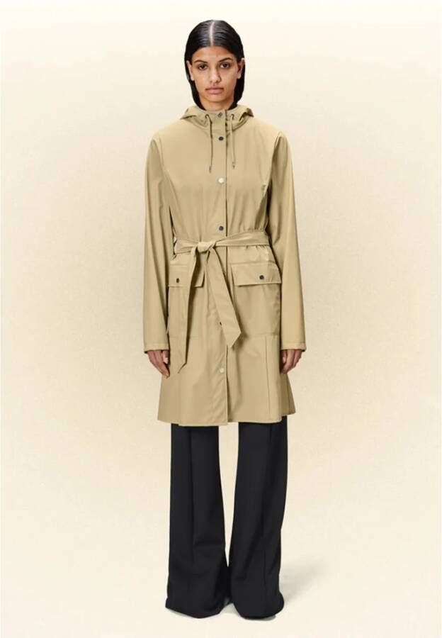 Rains Curve Jas Zand W 24 Beige Dames