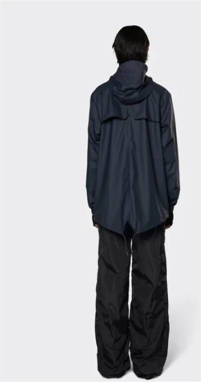 Rains Minimalistische Fishtail Jas Blauw Heren