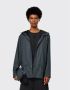 Rains Slate-M Klassieke Jas Waterdichte Hoodie Gray - Thumbnail 5