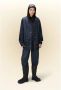 Rains Moderne Unisex Waterdichte Jas Zwart Dames - Thumbnail 2