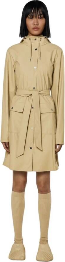Rains Curve W Jas Beige Dames