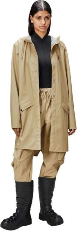 Rains Lange Jas W3 Beige Unisex