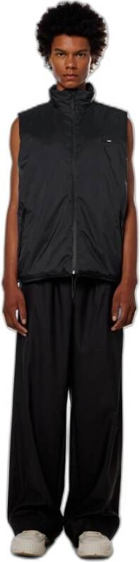 Rains Gewatteerd Nylon Vest Zwart Unisex