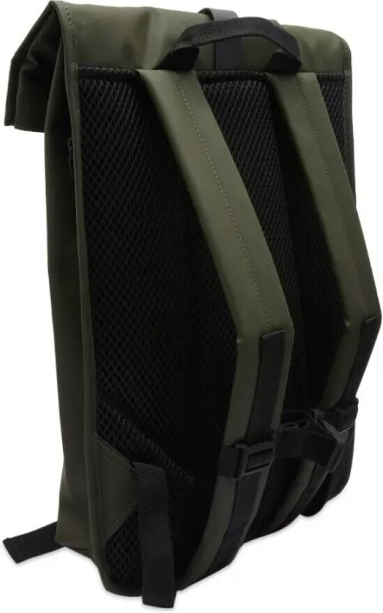 Rains Waterdichte Rolltop Rugzak met Laptopvak Groen Dames