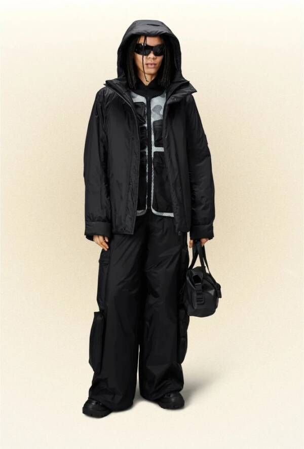 Rains Waterdichte Winterjas Vardo Collectie Zwart Heren