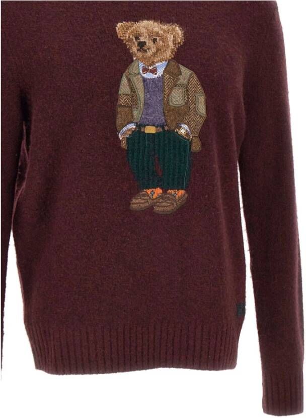 Ralph Lauren Bordeaux Sweaters van Polo Rood Heren