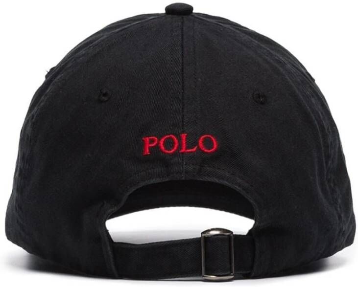 Ralph Lauren Stijlvolle Zwarte Visor Cap voor Heren Zwart Heren