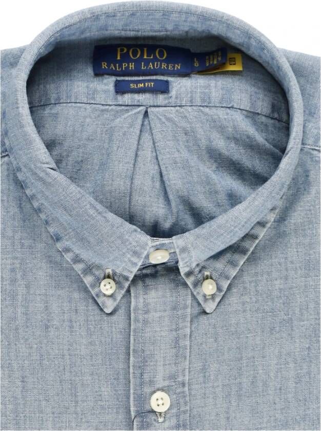 Ralph Lauren Denim Shirts Blauw Heren
