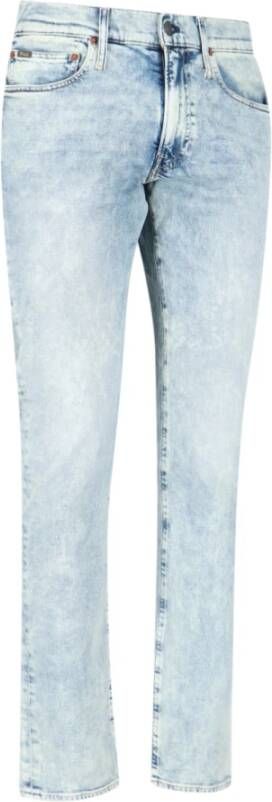 Ralph Lauren Slim-Fit Skinny Jeans met versleten details Blauw Heren