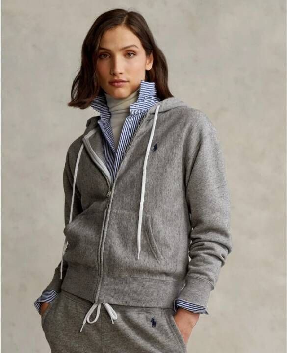 Ralph Lauren Grijze Zip Polo Hoodie