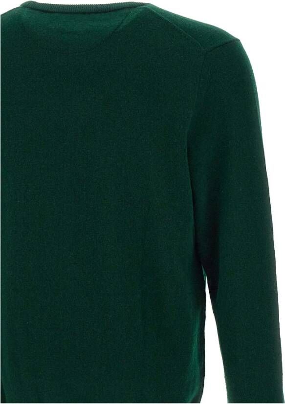 Ralph Lauren Groene Herentrui van Wol Ronde Hals Regular Fit Groen Heren