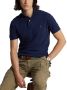 Ralph Lauren Klassieke Donkerblauwe Katoenen Polo met Rood Logo Borduurwerk Blauw Heren - Thumbnail 5