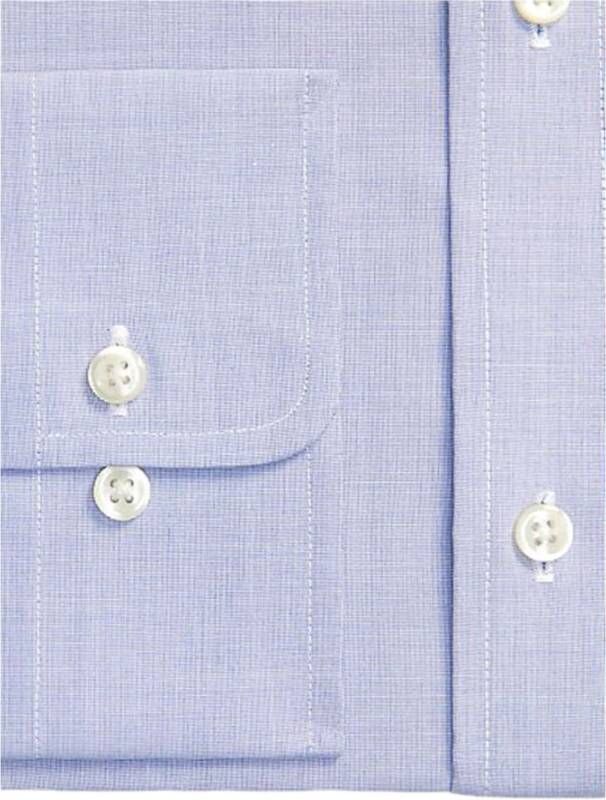 Ralph Lauren Klassieke Kraag Katoenen Poplin Casual Overhemd Blue Heren