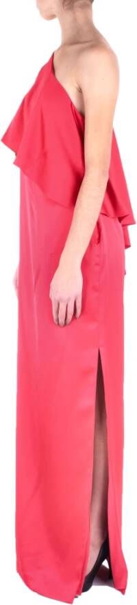 Ralph Lauren Rode Jurk met Bijpassende Cape Rood Dames