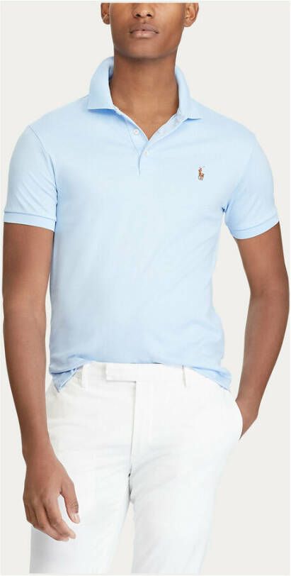 Ralph Lauren Klassiek Katoenen Polo Shirt Blauw Heren