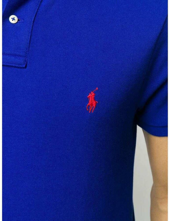 Ralph Lauren Klassiek Katoenen Polo Shirt Blauw Heren