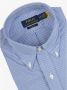 Ralph Lauren Stijlvolle Blauw Witte Hairline Streep Sport Shirt Blauw Heren - Thumbnail 10