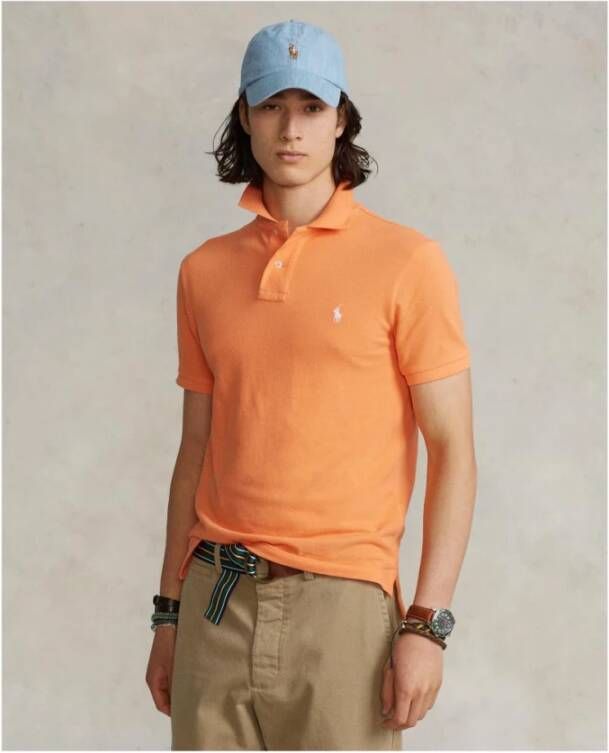 Ralph Lauren Klassieke Polo Shirt voor Heren Oranje Heren