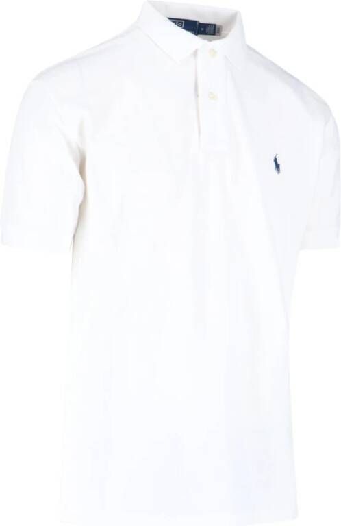 Ralph Lauren Klassiek Wit Polo Shirt Wit Heren