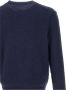 Polo Ralph Lauren Blauwe Ribgebreide Crewneck Sweaters met Polo Bear Blauw Heren - Thumbnail 2