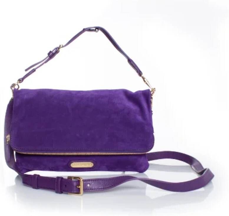 Ralph Lauren Pre-owned Suede shoulder-bags Purple Dames