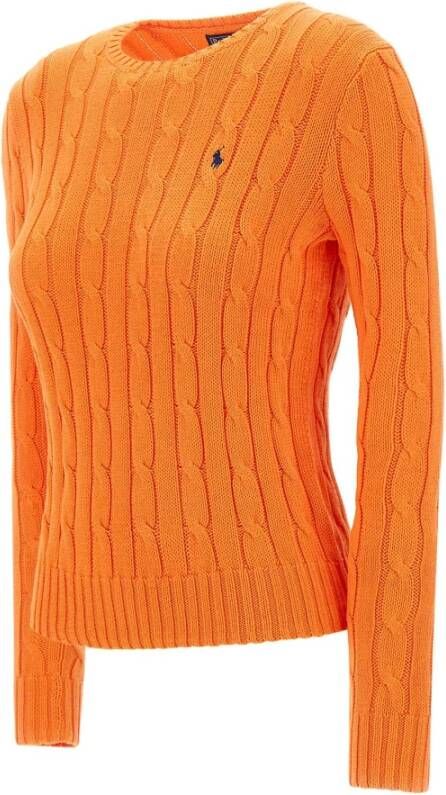 Ralph Lauren Round-neck Knitwear Oranje Dames