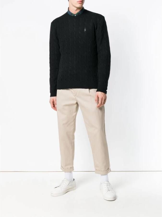 Ralph Lauren Round-neck Knitwear Zwart Heren