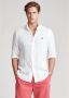 Polo Ralph Lauren Custom fit linnen overhemd met labelstitching - Thumbnail 6