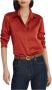 Ralph Lauren Zijden Casual Overhemden met Klassieke Kraag Rood Dames - Thumbnail 5