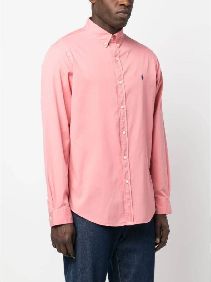 Ralph Lauren Roze Ss23 Herenshirts Roze Heren