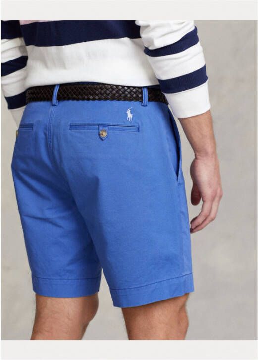Ralph Lauren Upgrade je zomergarderobe met Streetch Chino Shorts Blauw Heren