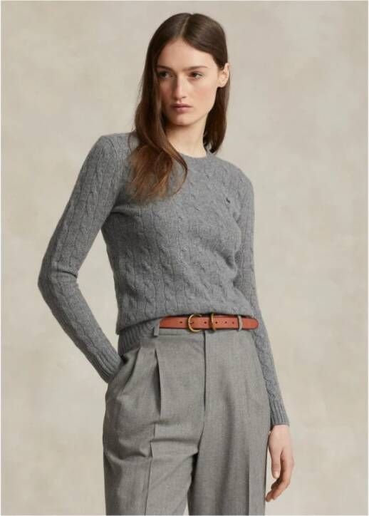Ralph Lauren Julianna Battalion Grey Heather Trui Grijs Dames