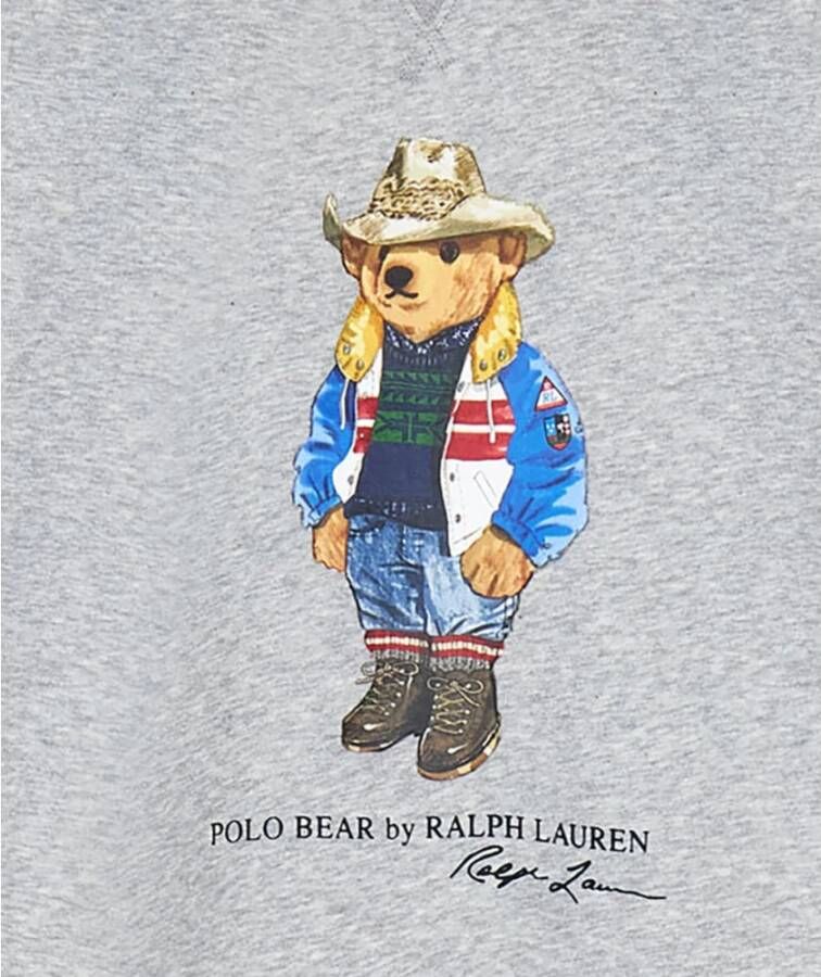 Ralph Lauren Vally Bear Sweatshirt Grijs-S Grijs Heren