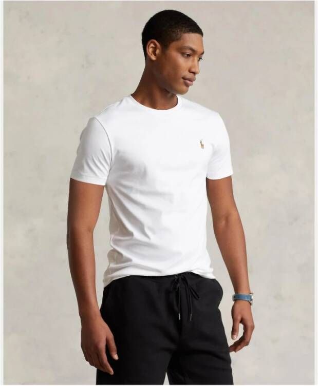 Ralph Lauren Upgrade je casual garderobe met dit hoogwaardige T-shirt voor heren Wit Heren