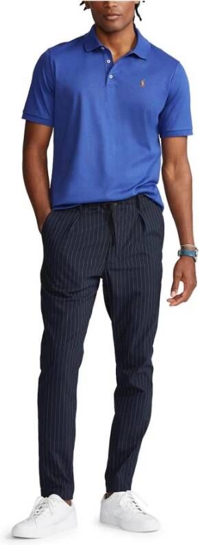 Ralph Lauren Bright Navy Katoenen Polo Shirt Blauw Heren