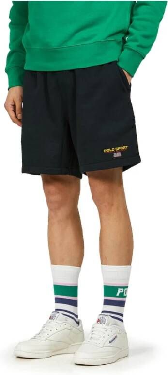 Ralph Lauren Sport Logo Shorts Zwart Heren