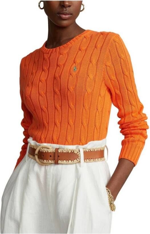 Ralph Lauren Truien met ronde hals Oranje Dames