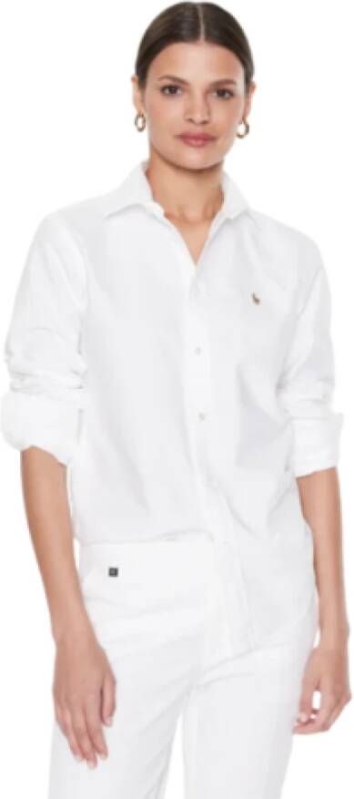 Ralph Lauren Witte Shirt Iconisch Logo Wit Dames