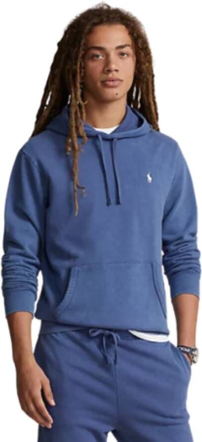 Ralph Lauren XL Katoenen Hoodie Licht Marineblauw Blauw Heren