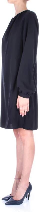 Ralph Lauren Zwarte jurk met rits aan de achterkant Zwart Dames
