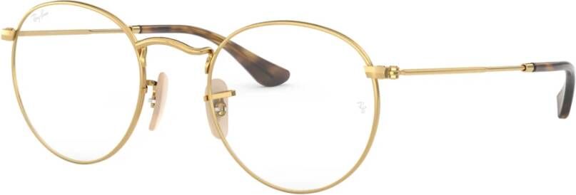 Ray-Ban Ronde metaaloptiek Geel Dames