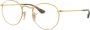 Ray-Ban Metalen Ronde Bril Stijlvolle Oogbescherming Yellow Unisex - Thumbnail 2