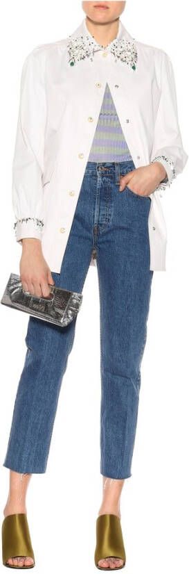 Re Done Jeans High Rise Blauw Dames