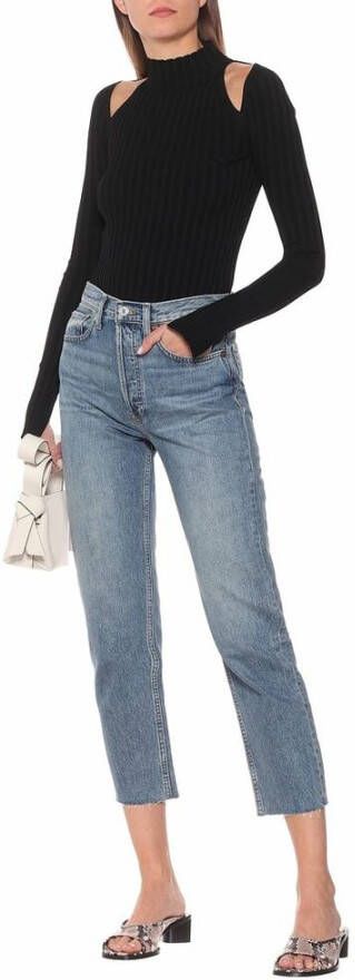 Re Done Jeans High Rise Fornepipe Blauw Dames