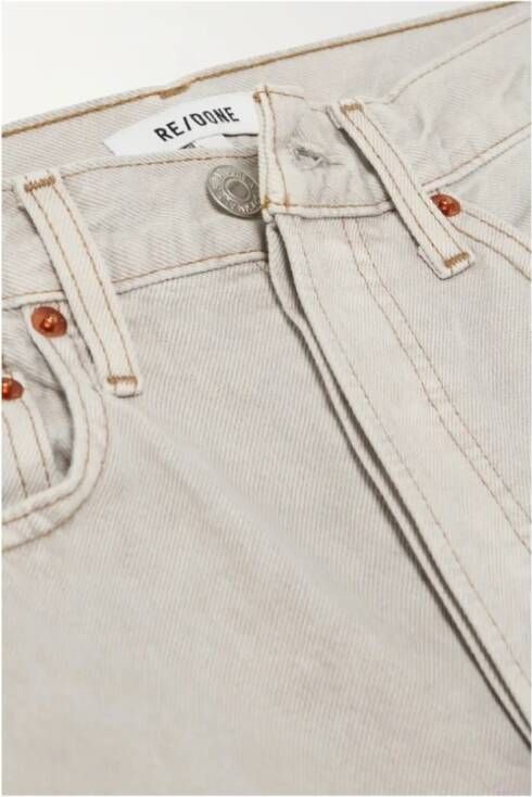 Re Done Wijde pijp jeans geïnspireerd door de jaren 70 Gray Dames