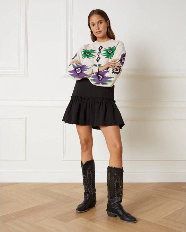 Refined Department Stijlvolle Rok voor elke gelegenheid Zwart Dames