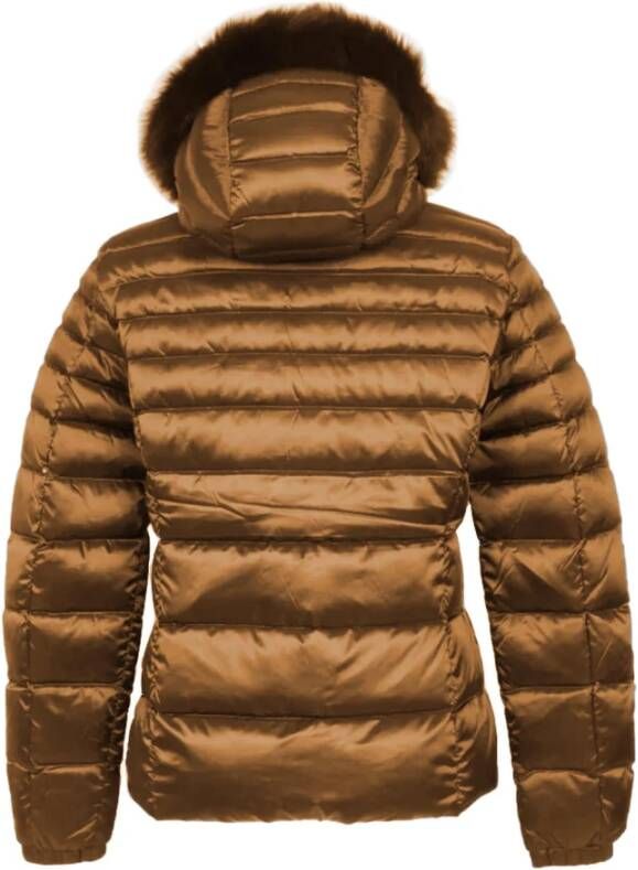 RefrigiWear Brown Polyamide Jackets & Coat Bruin Dames