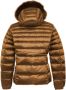 RefrigiWear Elegante Gewatteerde Donsjas met Bontcapuchon Brown Dames - Thumbnail 2