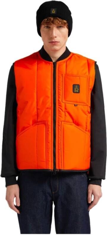 RefrigiWear Oranje Nylon Koelvest met Mesh Afwerkingen Oranje Heren