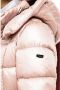 RefrigiWear Winter Lange Gewatteerde Jas met Afneembare Capuchon Pink Dames - Thumbnail 5